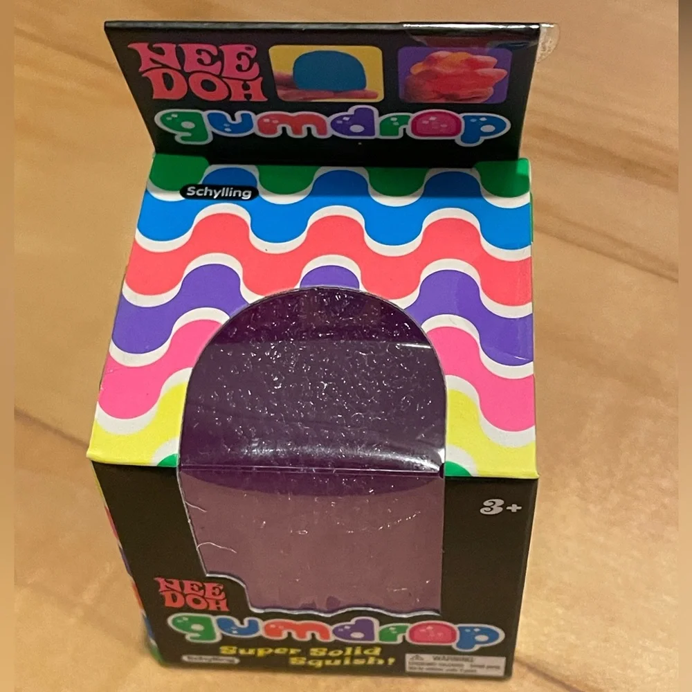 Needoh Gumdrop Super Solid Squish! Purple